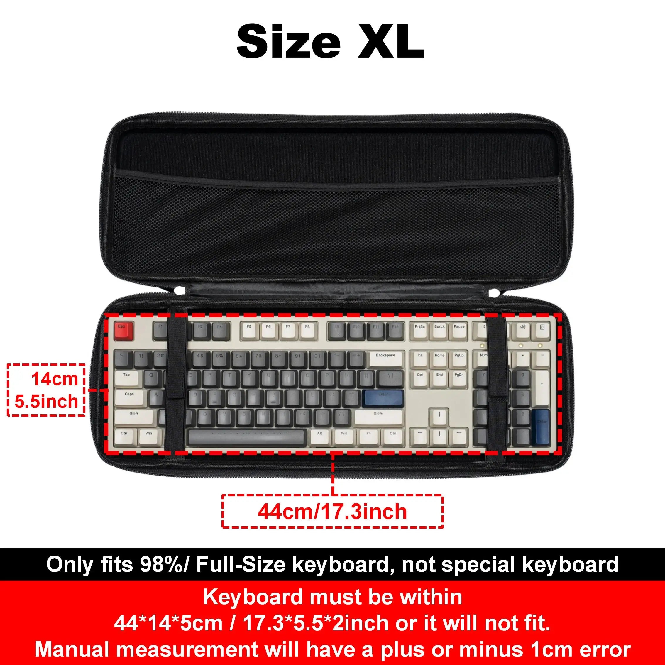 Dustproof Water-Resistant Mechanical Keyboard Carrying Case Travel Storage Bag EVA Protective Hard Shell For Keyboards Accessory