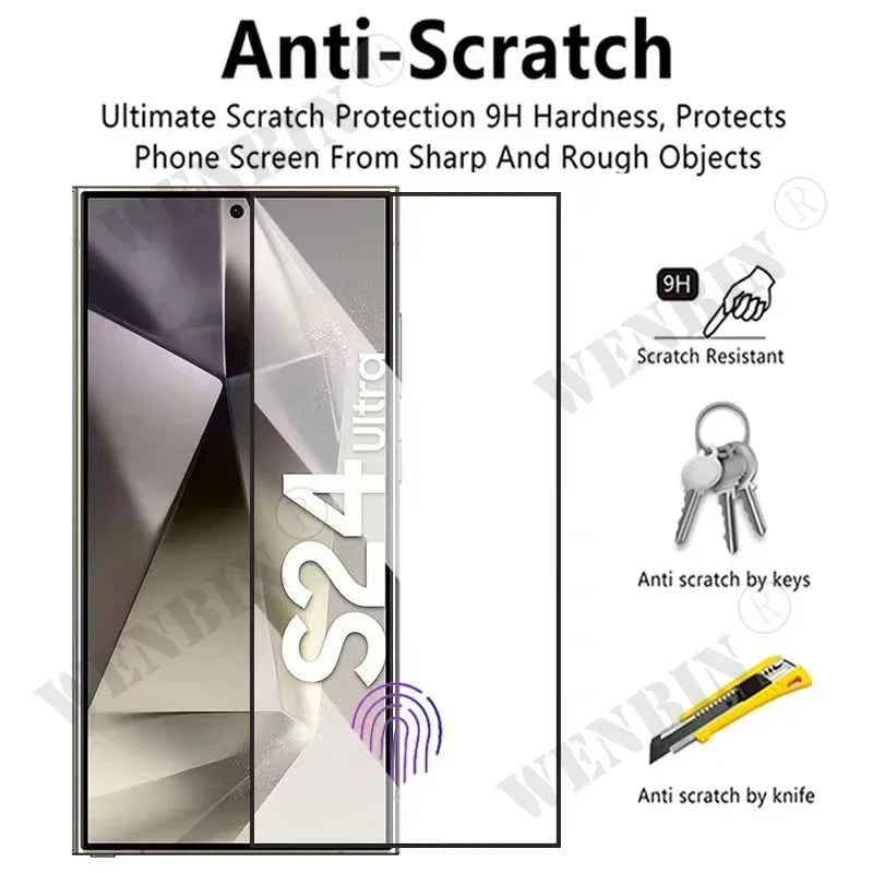 3 Pcs Tempered Glass For Samsung Galaxy S26 S25 S24 S23 S22 Ultra Plus FE A57 A56 A36 A17 Screen Protector Full Protective Glass