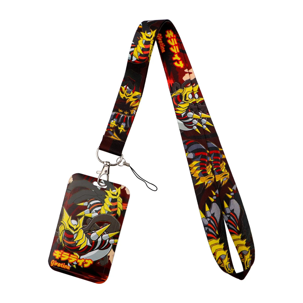 Cute Anime Monster Lanyard Card Holder Colorful Neck Strap for Key ID Card Phone Straps Badge Holder Key Ring Accessories Gifts