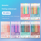 105Color Hand Account Gel Pen Languo Morandi Retro Pen Large-Capacity Color Handbook Pen For Student Painting Graffiti Writting