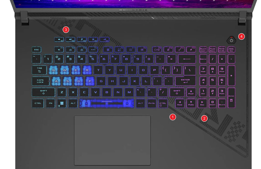 For Asus ROG Strix SCAR 18 G834 G834JY G834JZ G834J / Asus ROG Strix G18 G814 G814JI G814JZ 18 inch Laptop Keyboard Cover  Skin