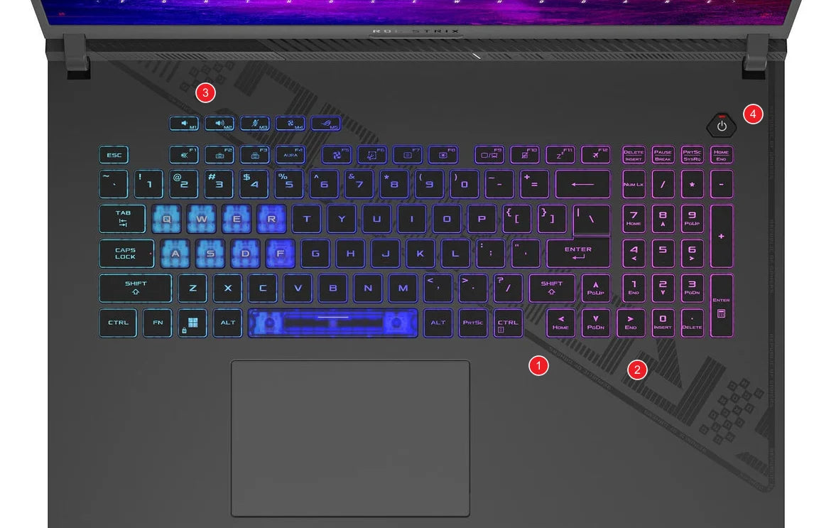 For Asus ROG Strix SCAR 18 G834 G834JY G834JZ G834J / Asus ROG Strix G18 G814 G814JI G814JZ 18 inch Laptop Keyboard Cover  Skin