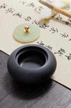 Small Natural Stone Inkstone Jade Mini Ink Stone Chinese Style Calligraphy Practice Inkstone Vintage Practical Ink Cartridge