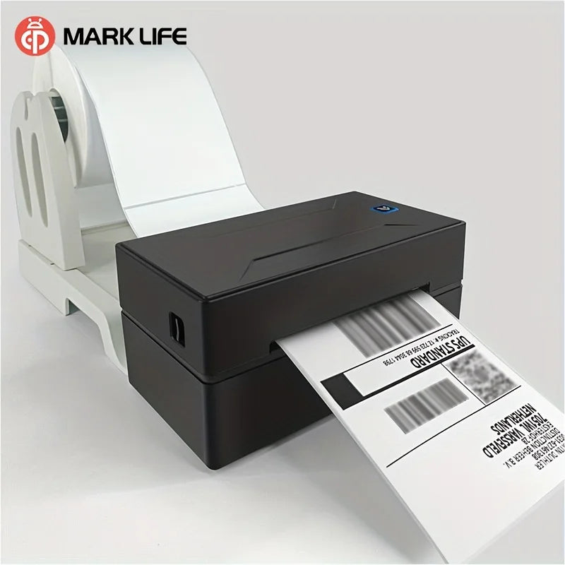 Marklife Thermal Label Printer Small Shipping Label Bluetooth-compatible Printer 4X6inch for iPhone Android Mac Window D200