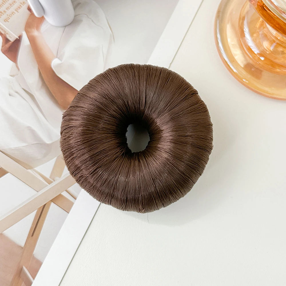 Rubber Band Made Of Hair Rope Simulation Wig Head Rope Fashion Wig Hair Ring Straight Hair Tie Ponytail Elastic Hair Accessories