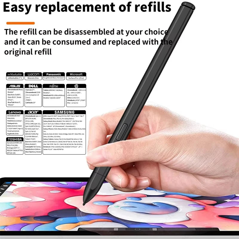 Electromagnetic  Pen For Samsung Galaxy Tablet For Lenovo Tablet  DELL Tablet  For Acer Tablet    Without Bluetooth