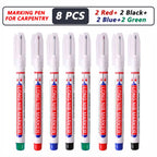 iLMH 4-40Pcs Deep Hole Long Nib Head Marker For Metal Perforating Pen Waterproof Bathroom Woodworking Decor Multi-Purpose Tool