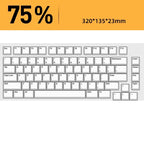 Mechanical Keyboard Dust Cover Acrylic Protecting Shell Hot Bent Compatible With Layout 60 68 87 104 96 WOOTING ROG Azoth IKKI