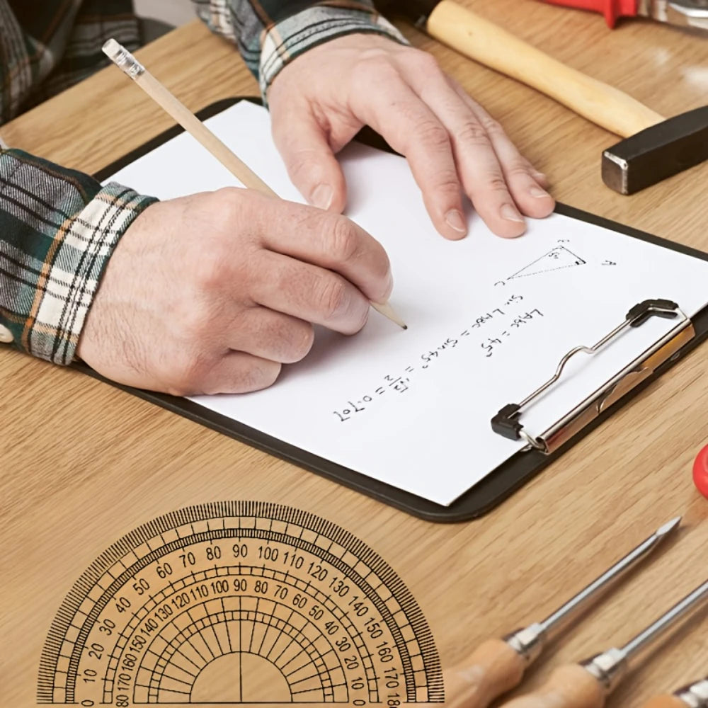 3/6Pcs Transparent 180° °   Protractor Set - High-Precision Measuring Tool for Students & Professionals