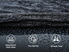 AUTOBRIGHT Microfiber 60*90cm 1300gsm One Wipe Drying Towel Car Wash Cloth Premium Cloth Thicken Soft Professional Car Cleaning