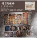 90Pcs Favorites Notebooks Decorative border Material paper handbook material European Coffee Manuscripts Pad collage Scrapbook