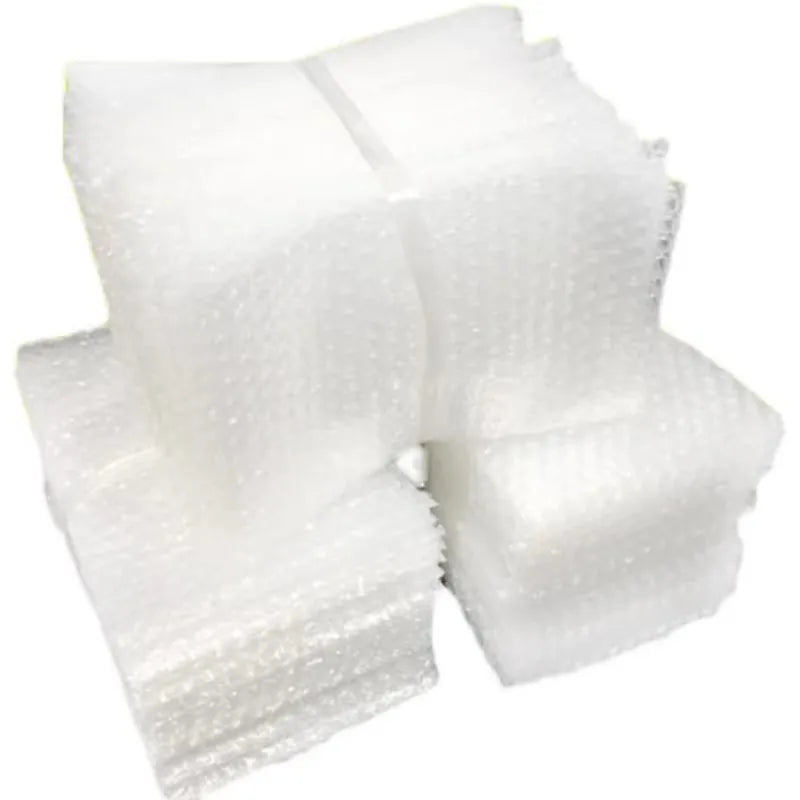 100pcs 15x20cm Plastic Wrap Envelope White Packing PE Clear Shockproof Packaging Bag Double Film Bubble Bag