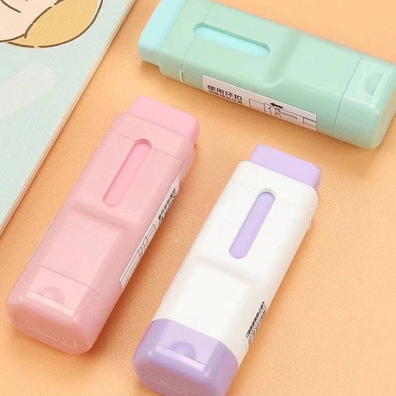 M&G Rubber Pencil Sharpener 2-in-1 Pencil Sharpener Single Hole with Rubber Eraser Not Leave Marks Eraser with Pencil Sharpener