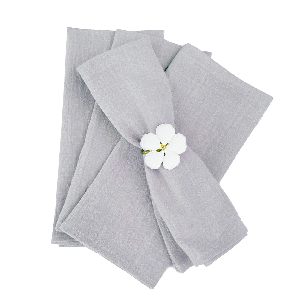 4PCS 30x45cm 100% Cotton Christmas Green Napkin Blue Reusable Wedding Party Table Decor Retro Napkins