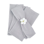 4PCS 30x45cm 100% Cotton Christmas Green Napkin Blue Reusable Wedding Party Table Decor Retro Napkins