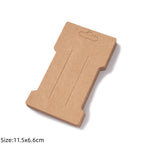 50pcs 6.6x11.5cm Hair Clips Jewelry Display Card Blank Kraft Paper Card Hairclip Price Tag Hairpin Packaging Cardboard Holder