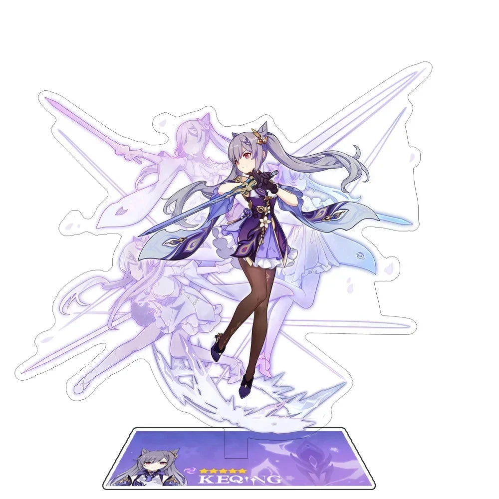 Odette Lohen Flins Durin Mavuika Columbina Xiao Arlecchino Acrylic Anime Model Furina Collect Desktop Decoration Keychains Gift