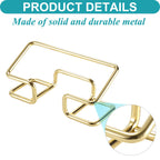 Gold Metal Business Card Holder Desk Bracket Cards Organizer Office Business Cards Display Holders Fashion Desktop Decorative
