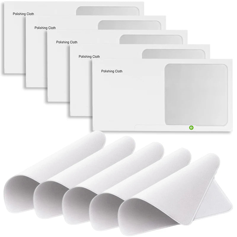 1-5pcs Universal Polishing Cloths with Box for Apple Phone IPad Screen Camera Lens Wipe Cloth Eyeglass Cleaning Microfiber Cloth