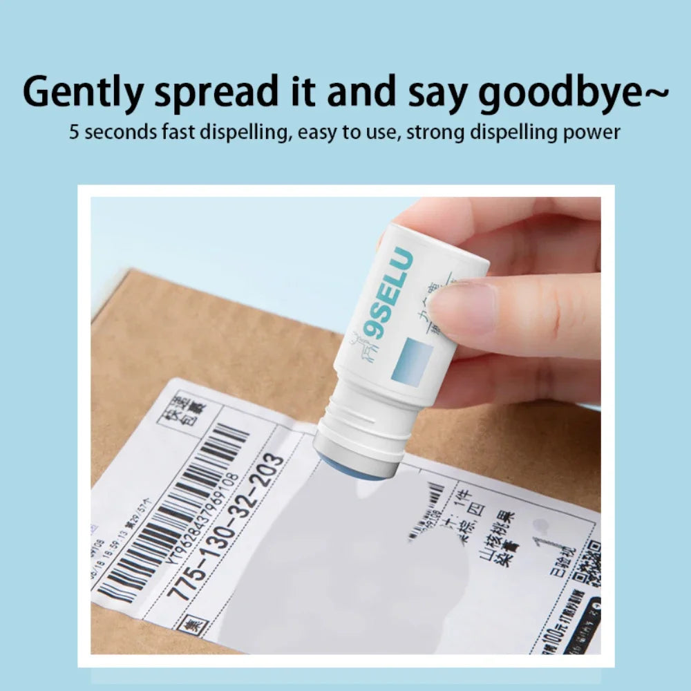 Fast-Drying Thermal Paper Correction Fluid Eraser Package Parcel Box ID Information Protector Anti Peep Identity Info Guard