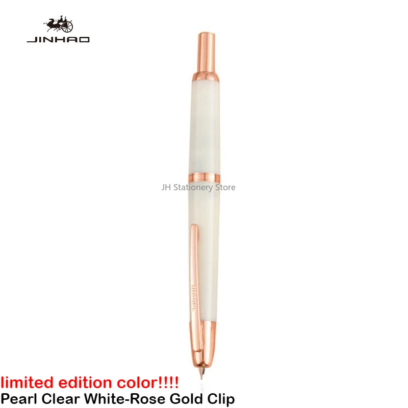 JINHAO 20 Press Fountain Pen Retractable EF/F Nib Plastic With Clip School Supplies PK 10 A1 Stationery Writing Ink Converter