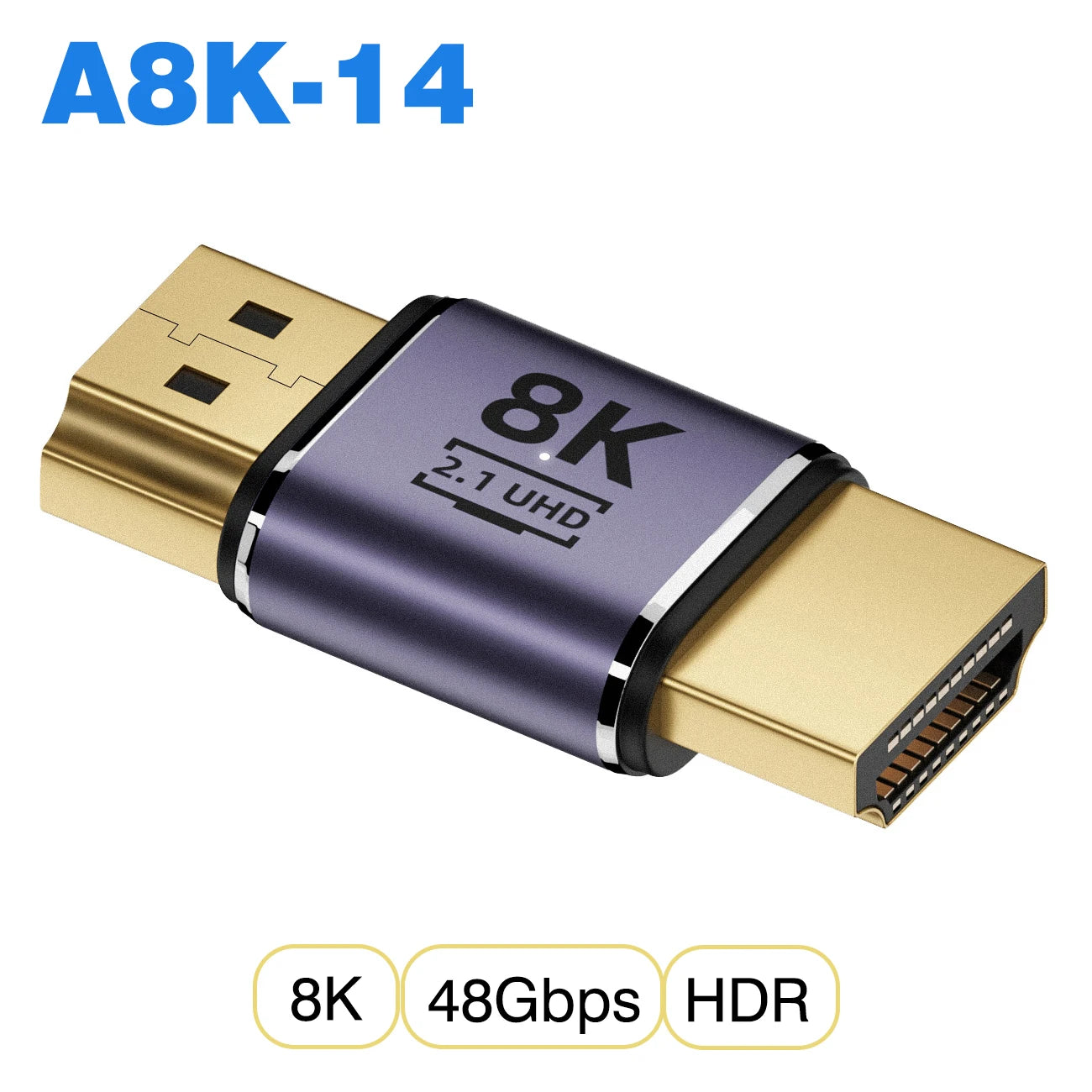NNBILI HDMI2.1 48Gbps 8K@60Hz 4K@120Hz Ultra High-Speed Adapter Mini/Micro HDMI to HDMI Converter for PS5 X/S PC HDTV Projector