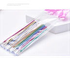 12-100pcs Glitter Pen Refills Set Flash Multicolor Gel Pen Refill Core DIY Art Writing Painting Graffiti Pen Refills Supplies