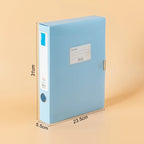 Morandi file box, A4 folder, file box, Velcro fastener storage bag, data book, office storage box