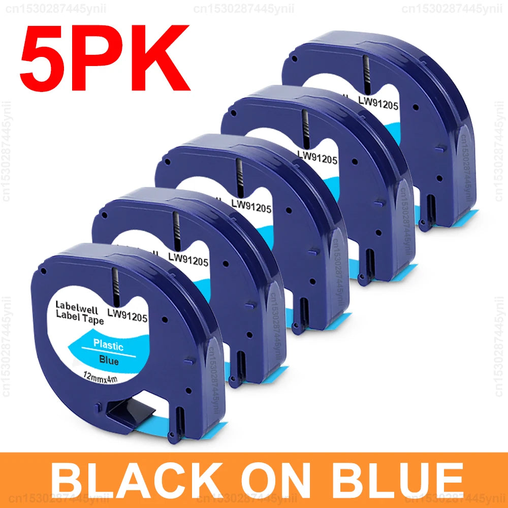 Dymo Label Printer LT100H LT-100H Inkless Label Maker Handheld Label Machine with Dymo 12mm LT Tape or 5PK 91201 91200 Label