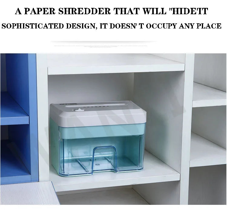 1PC Electric Paper Shredder Electric File Shredder 24v Small Office Household Paper Shredder Granular