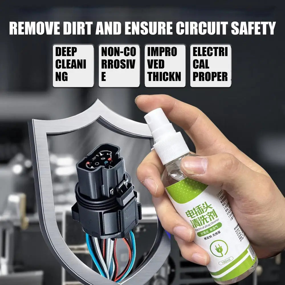100ml Electrical Cleaner Fast-Drying Electronic Cleaner Safety Aerosol Spray Industrial Equipment Degreaser Liquid For Car Plugs