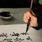 Traditional Chinese Calligraphy Brush Oil Painting Oil Watercolor Scriptures Writing Brush Wood Wolf Hair Art Paint Brush