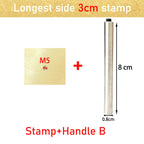 Leather Stamp LOGO Customisation Brass Mould Hand Punching Leather Stamps Brand Working Carving Stamping Punches Tools Craft