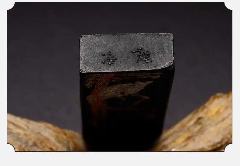 Chinese Sumi Ink Stick Pine Soot Solid Ink Stick Calligraphy Artist Painting Watercolor Fabric Paint Ink Block Painting Inkstick