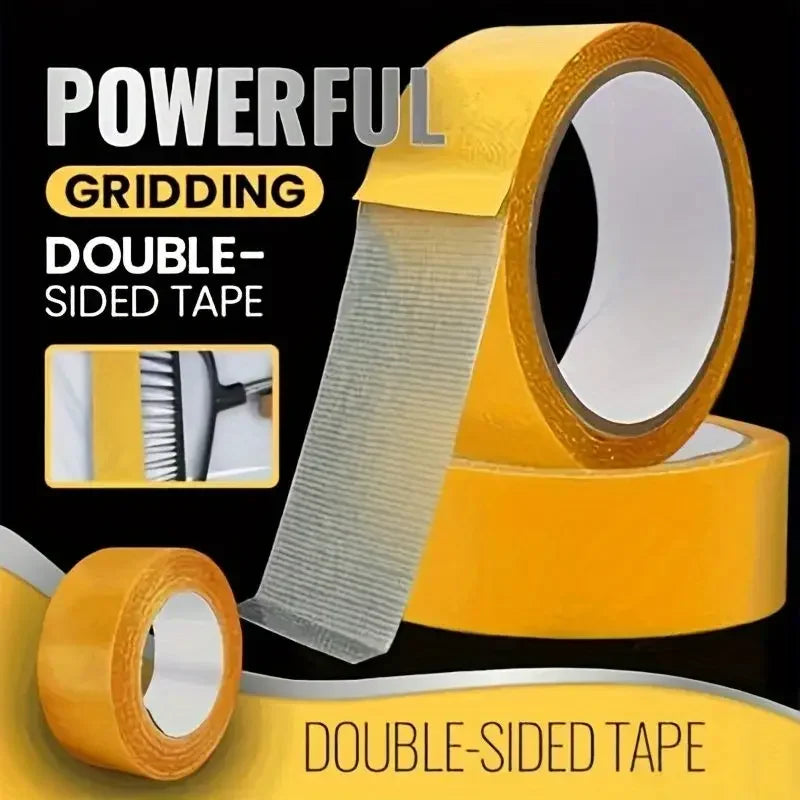 Extra Strong Double Sided Adhesive Tape Thin Super Strong Heavy Fixation Bookbinding Mesh Waterproof Powerful Grid Carpet Tape