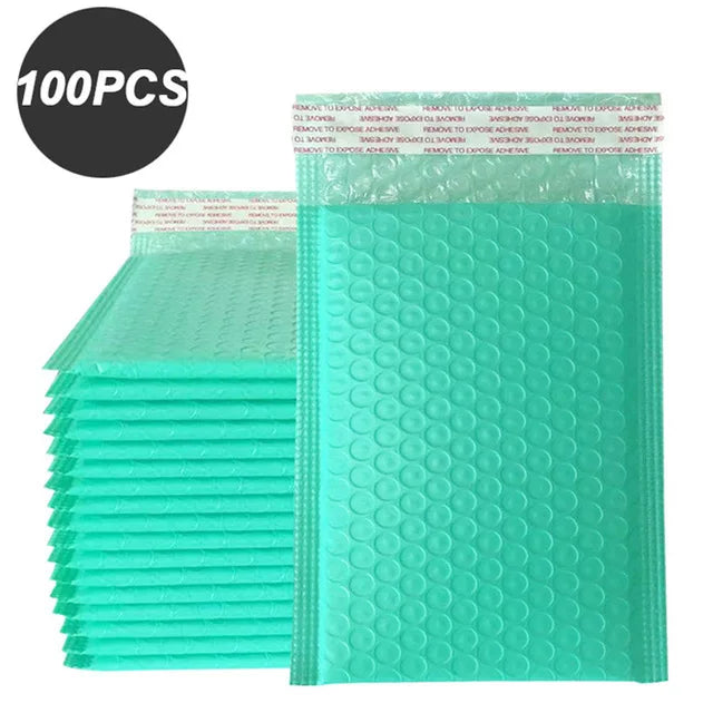 Bubble 100 Pcs Envelopes for Shipping Bags Padded Envelopes for Packaging Seal Mailing Gift Padding Purple and Pink Green