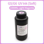 1000ML LED Curable UV Ink For Ricoh G5 G6 Gen3 Gen4 Gen4L Gen5 Gen5i Gen5S Gen6 G3 G4 G5i Printhead Hard Soft Neutral UV Ink