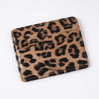 Classics Leopard Print PU Leather Card Wallet Fashoin Bus Id Business Coin Money Thin Card Holder for Men & Women