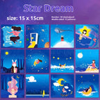 50pcs Creative Square Star Sky Constellations Origami Paper Kid DIY Handmade Double-sided Coloring Fold Craft Paper Art Gift