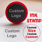 Personalized Logo and Text Self Inking Stamp Custom Your Own Design Company Logo Customized Photosensitive Seal Ink Stamp