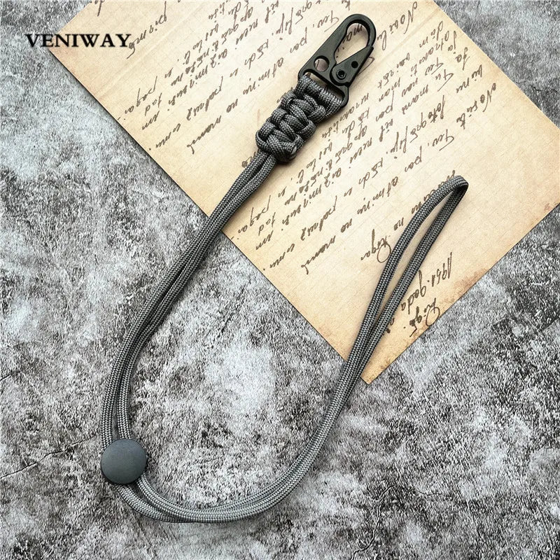 Lanyard Heavy Metal Keyring Adjustable Keychain Handmade Credential Holder Mobile Phone Hanging Neck Strap Anti-lost Key Chain