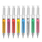8Pcs Novelty Syringe Ballpoint Pens Cute Stationery Nurse Pen Ballpoint Pen 0.5mm Ballpen