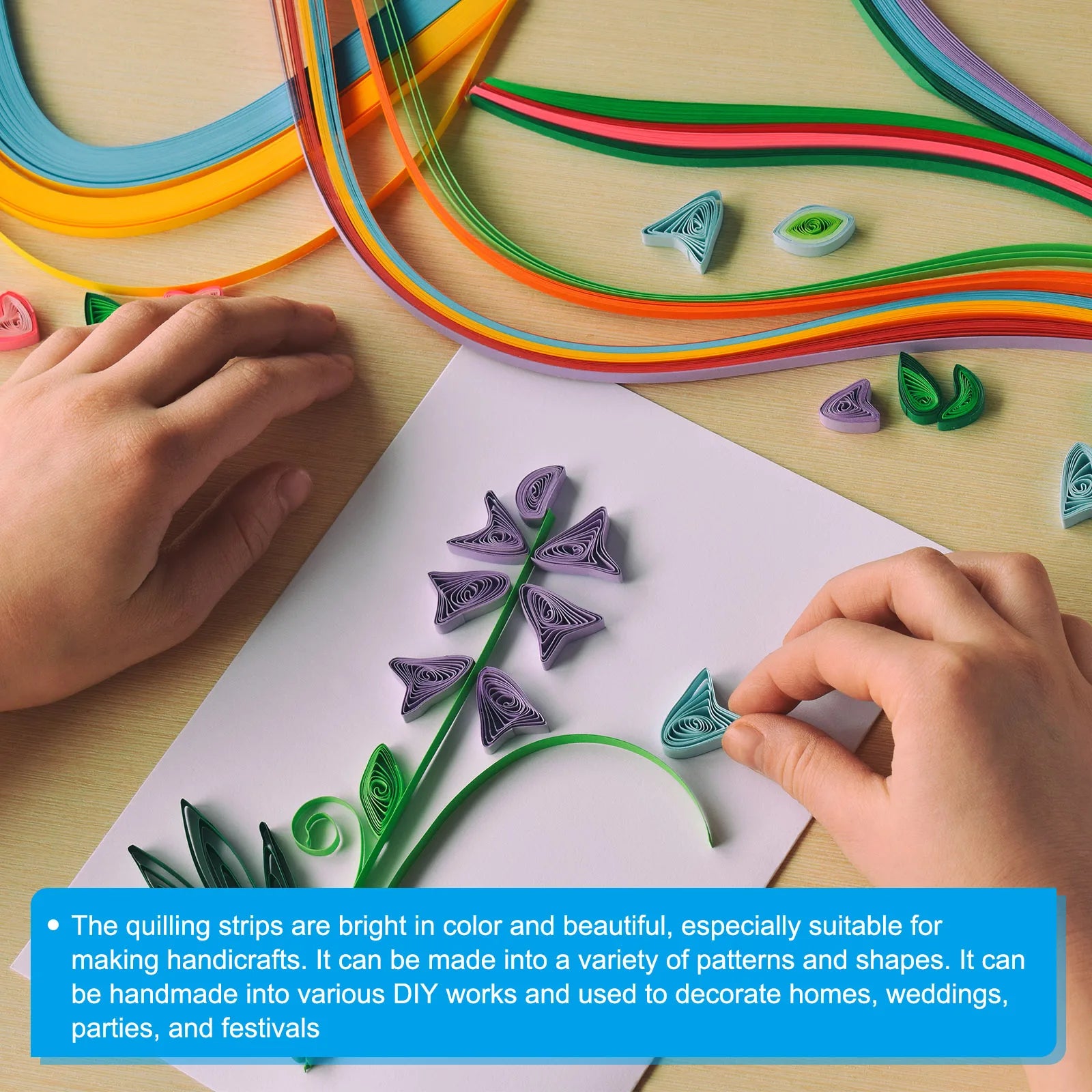 120 Strips Quilling Paper Set 54cm Mixed Color DIY Decoration Gift Gradient Craft Paper 3mm Origami Craft DIY Quilling Tools