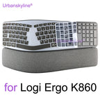 Keyboard Cover for Logitech ERGO K860 Business Protector Skin Case Silicone Accessory for logi K 860 Black