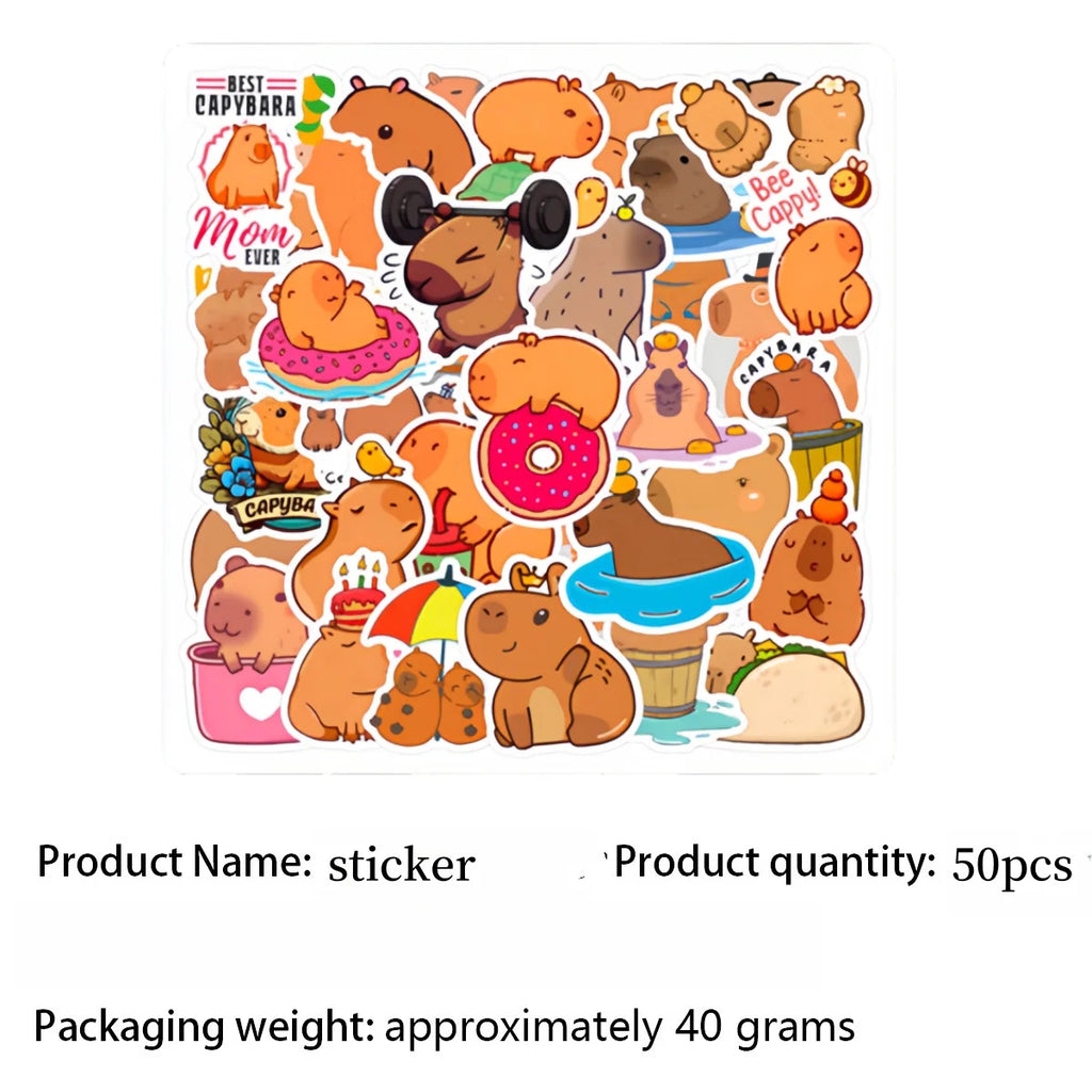 Birthday Decoration Capybara Birthday Invitation Card Cup Tablecloth Plate Napkin Poster Baby Shower Birthday Girl Party Favors