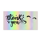 50 Pcs Thank You For Supporting My Small Business Reflective Laser Appreciate Cards Greeting Postcard For Online Retail Shopping