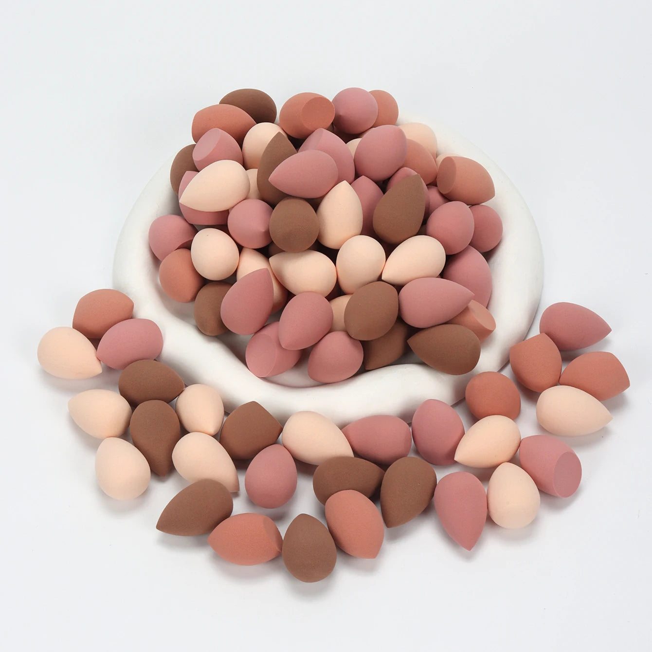 10/20/30/50/100Pcs Mini Makeup Sponge, Expands When Exposed to Water, Suitable for All Skin Types