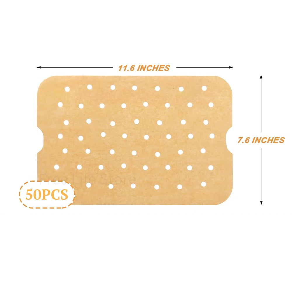 Air Fryer Parchment Paper for FG551 Ninja Foodi Smart XL 6-in-1 Indoor Grill Non-stick Perforated Airfryer Liner Baking Tools