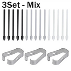 Stylus Pen Tips for Samsung S Pen Replacement S Pencil Spare Nib with Removal Tweezer for Samsung Galaxy Tab S10/S10 Ultra/S9/S8