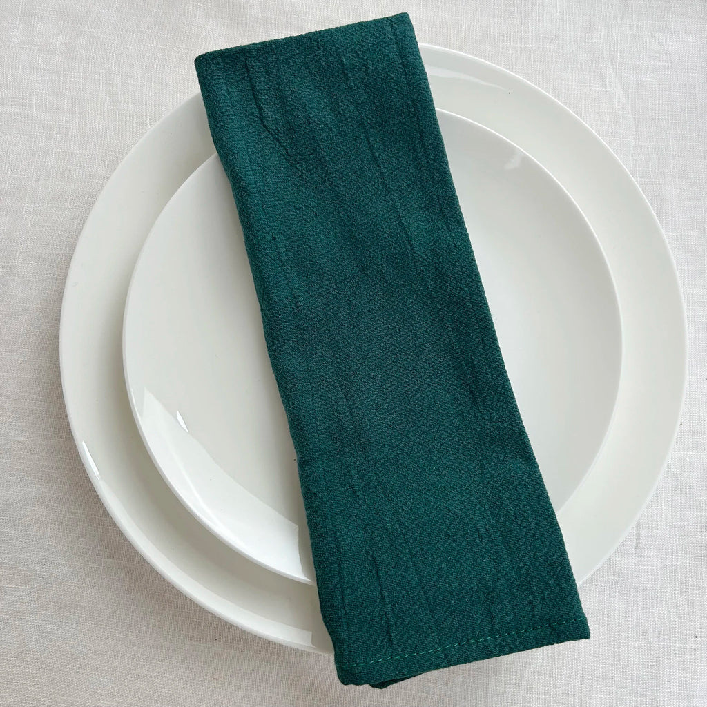 4PC 30X45CM Wedding Cloth Napkins Sage Green Cotton Fabric  Dinner Kitchen Tea Towels Table Design Mat Christmas Decoration